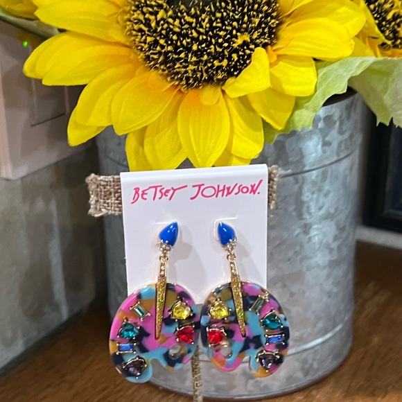 Betsey Johnson Jewelry Nwt Betsey Johnson Paint Brush Drop Earrings